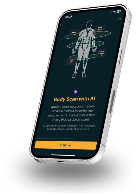 Fitness app body scanning
