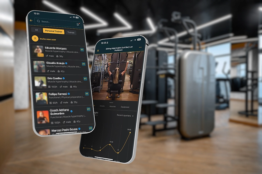 Free workout apps - PersonalGO Marketplace & progress data