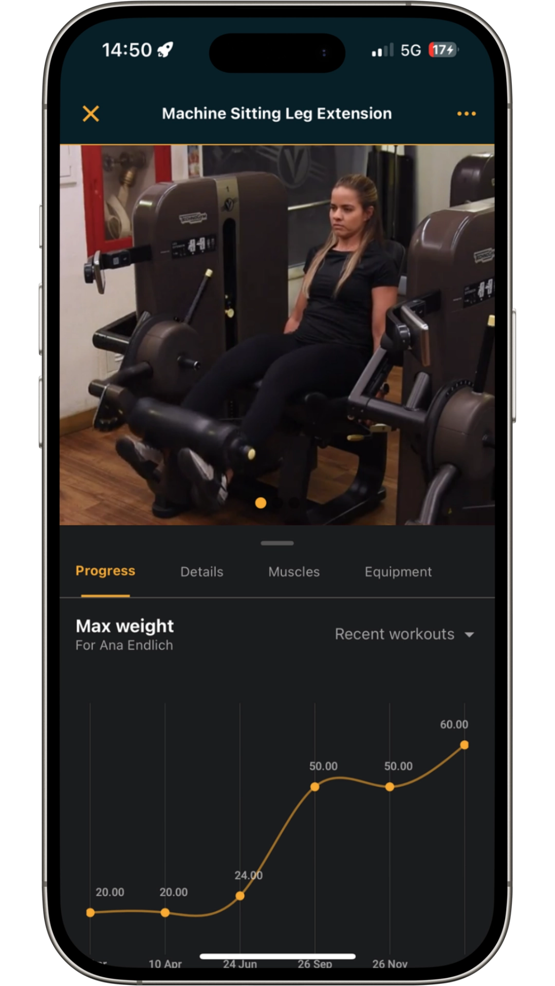 Exercise screen app